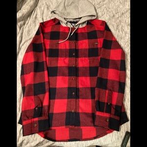 Alpha Forward Flannel Hooded
